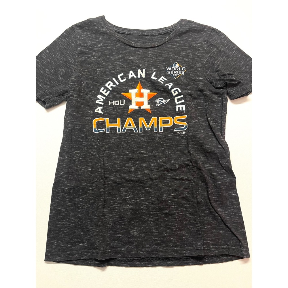 MLB Houston Astros American League Champs 2019 World Series T-Shirt Large 0426